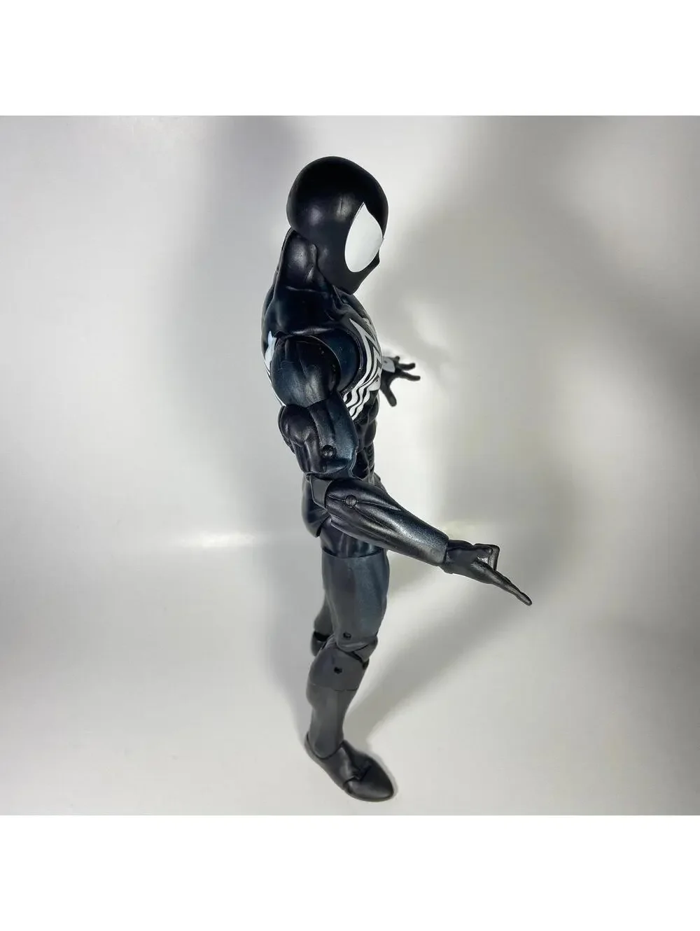 12” Scale 2016 Hasbro Marvel Legends Black Symbiote Spider-Man Figure - COMPLETE